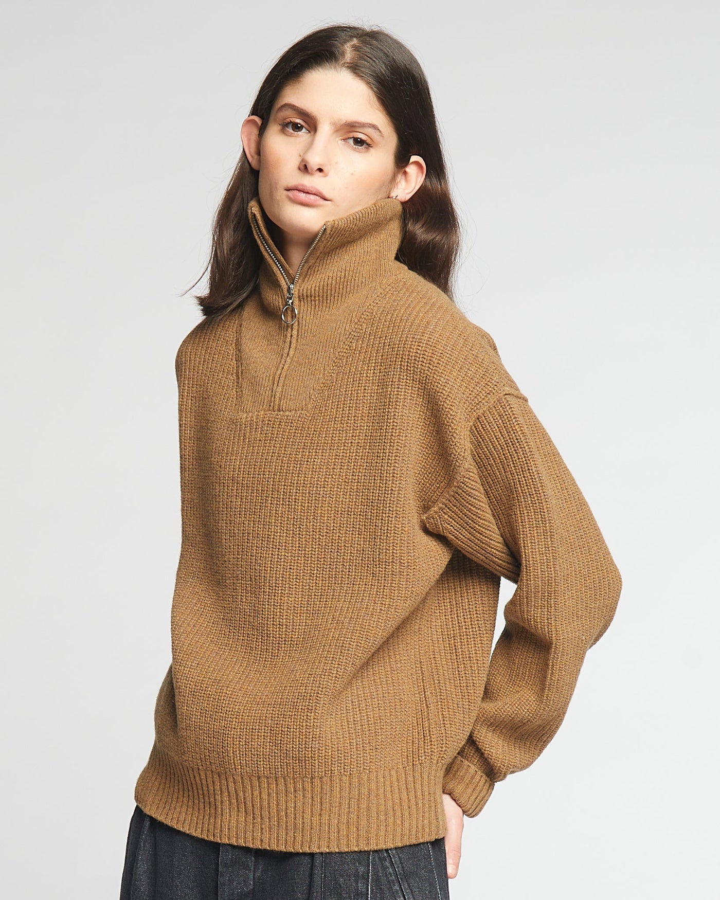 G.o.D Fly Deck Sweater Merino Camel