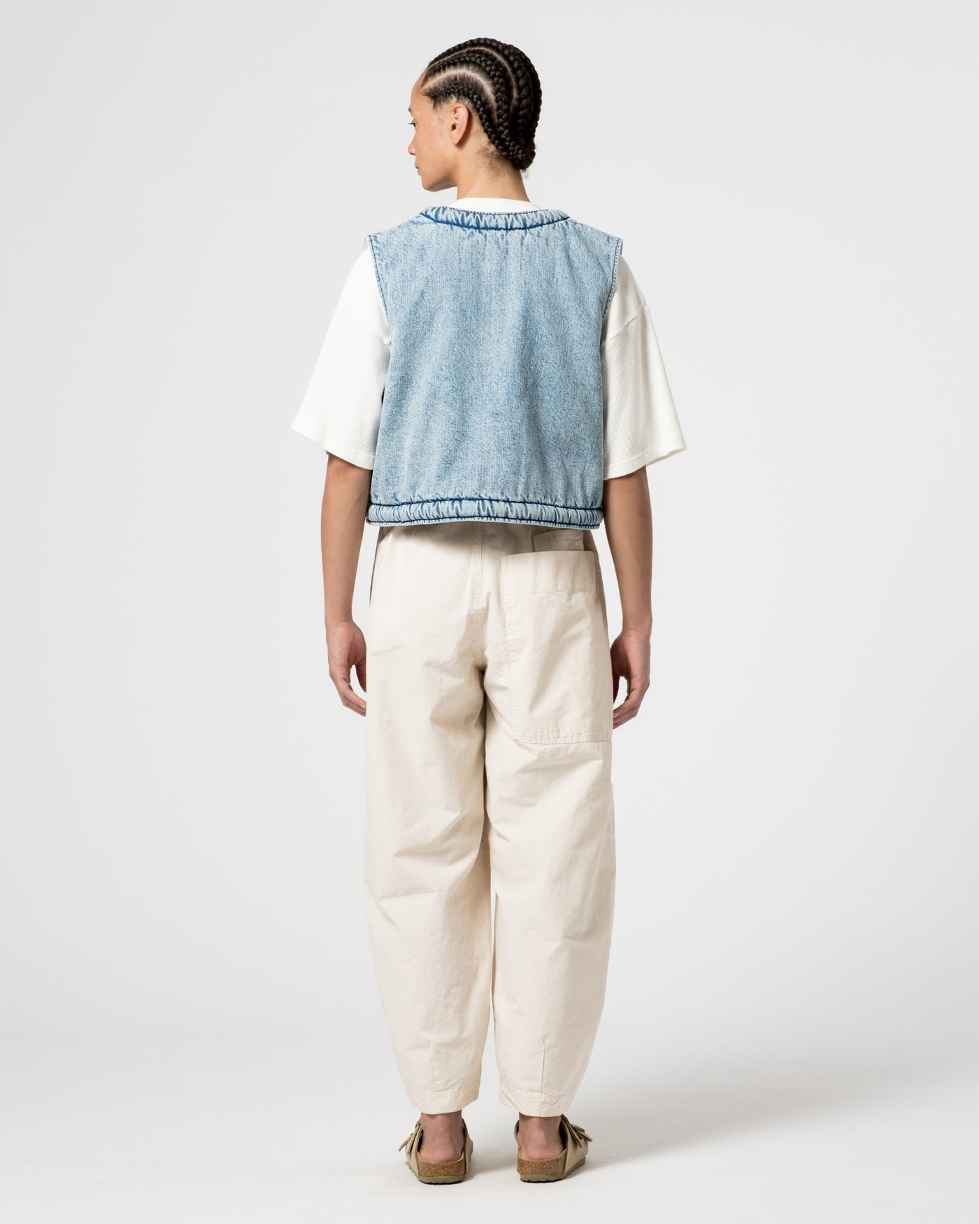 G.o.D Tsuki Vest Salt Lake Denim Blue