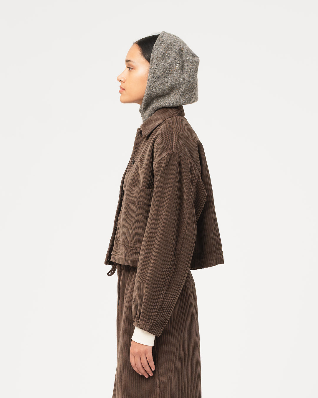 G.o.D Channel Hood Neppy Wool Drizzle