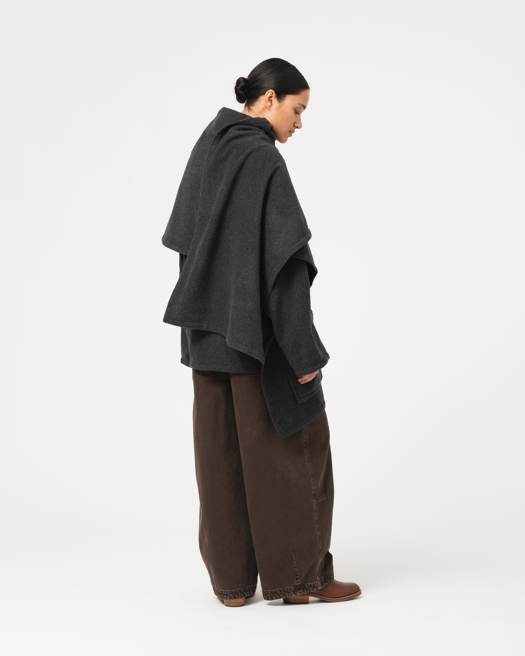 G.o.D Blanket Scarf Pachuca Wool Grey Melange