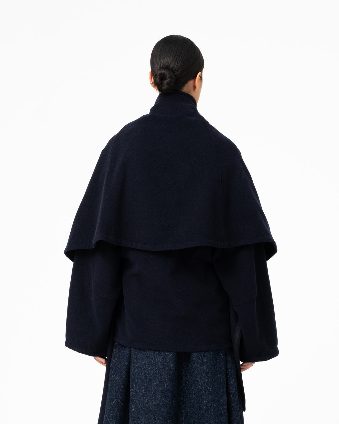 G.o.D Blanket Scarf Pachuca Wool Navy