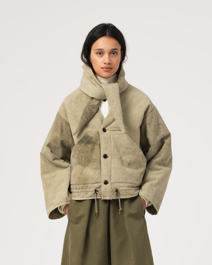 G.o.D Jackie Scarf Padded Cotton Avocado