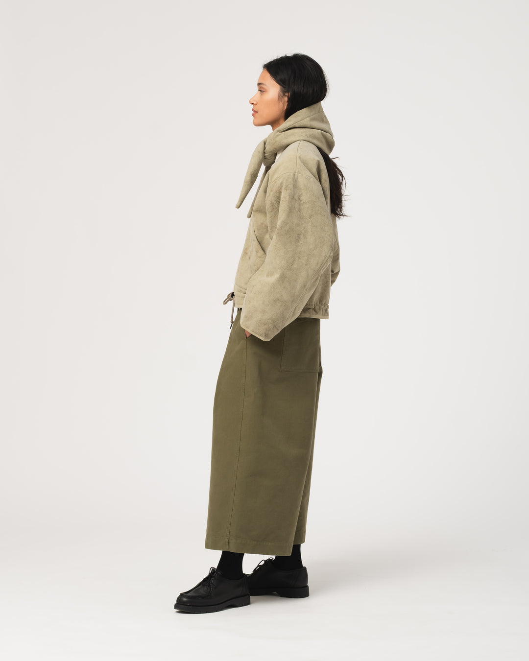 G.o.D Jackie Scarf Padded Cotton Avocado