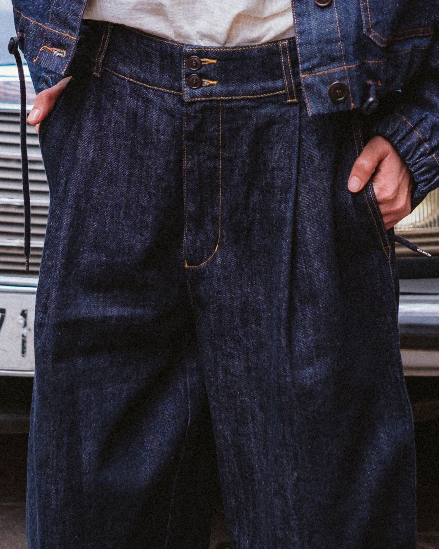 G.o.D British Worker Pants Regenerate Denim Blue