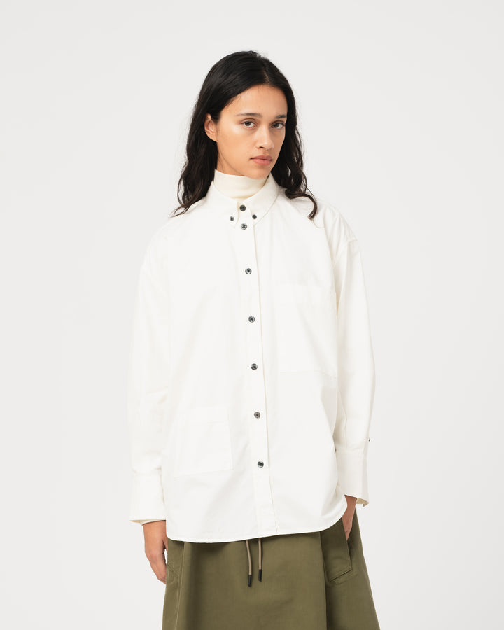 G.o.D Icon Shirt Poplin White