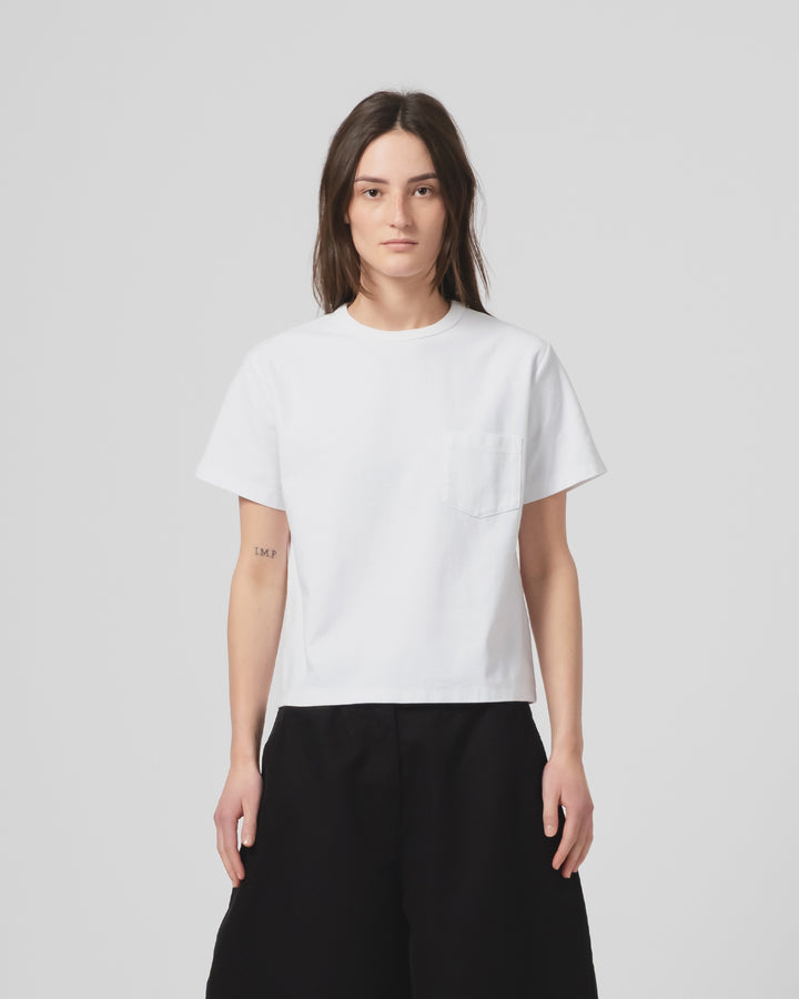 G.o.D Pocket T Organic Open End Jersey White