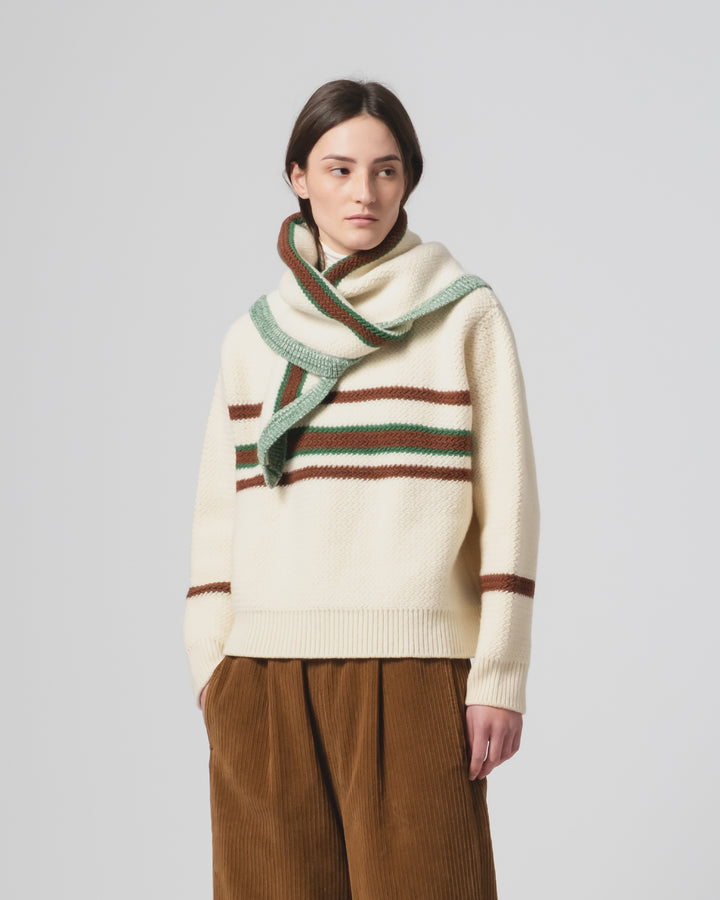 Mantilla Scarf Cashfive Offwhite