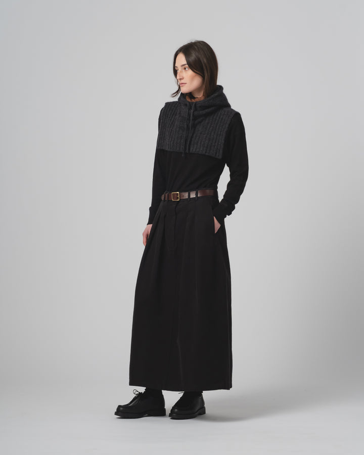 Aphrodite Hood Baby Alpaca Asphalt