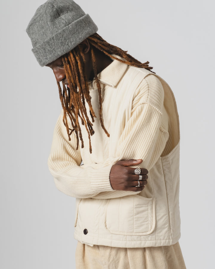 Skully Hat Mohair Fleece Asphalt