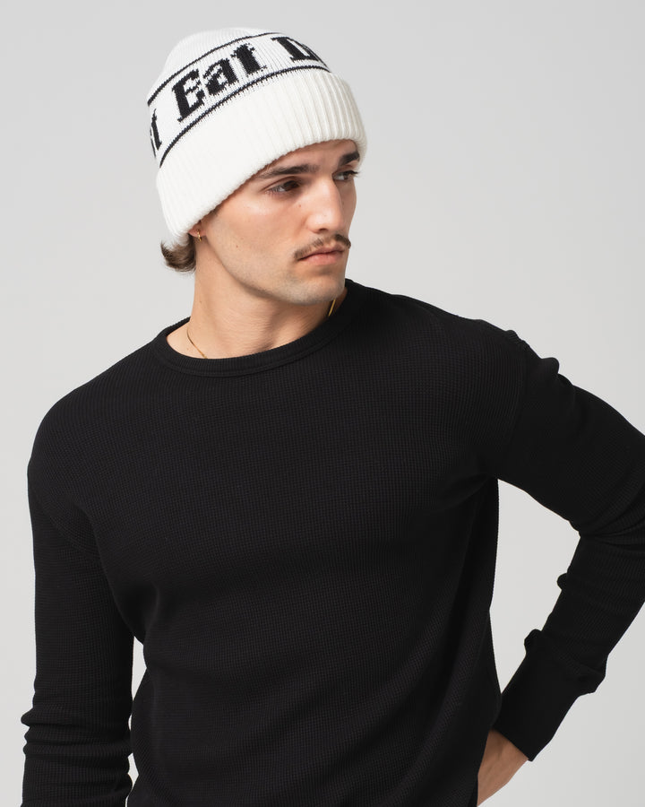 Easy Beanie Merino Wool White