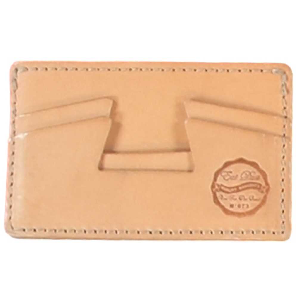 Leather Credit Card Holder Natural