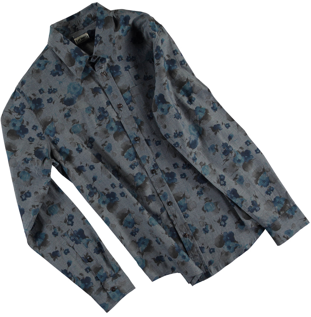 Combat Shirt Faded Flowers-side view