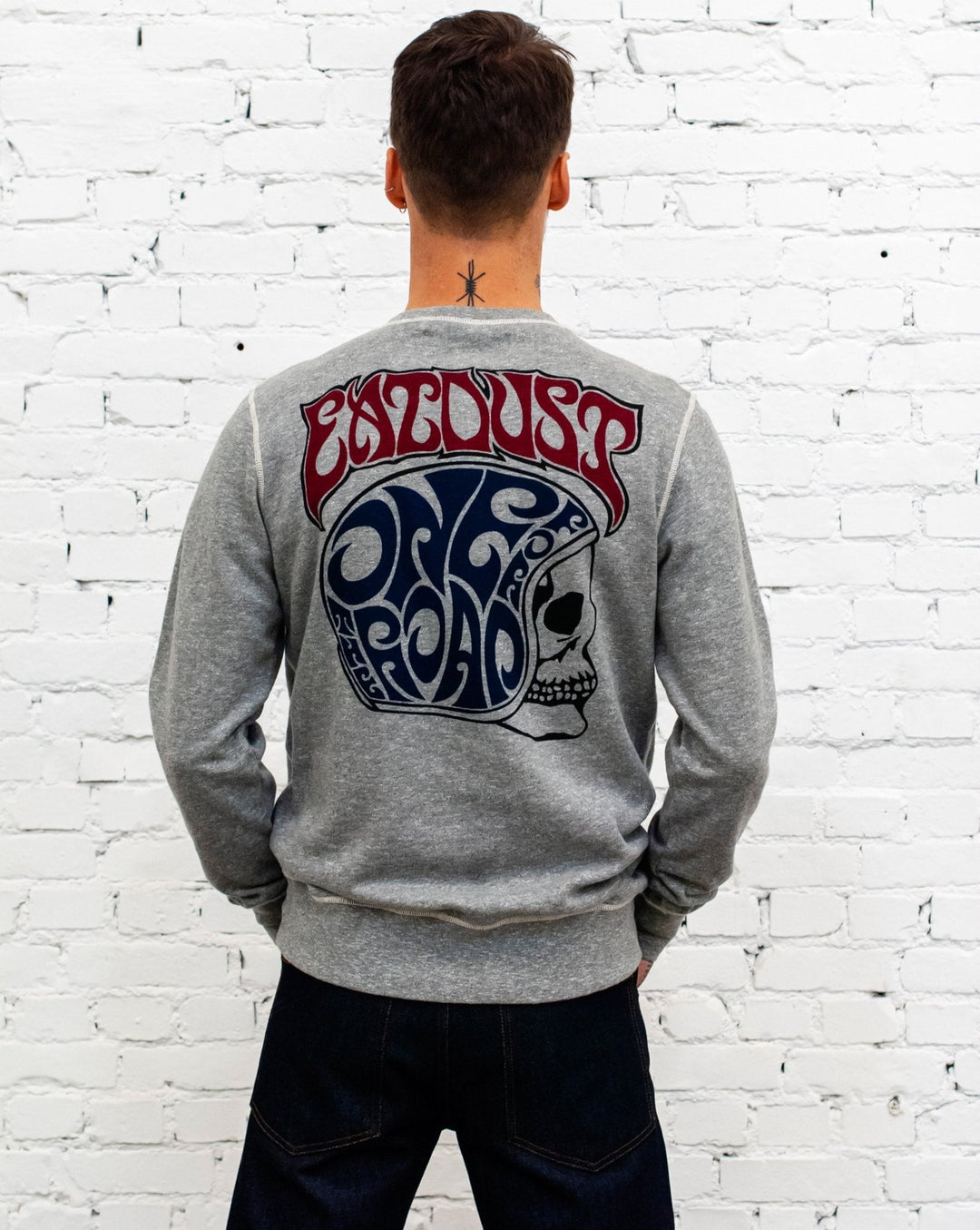 Core Skull Sweat Organic Fleece Grey Melange