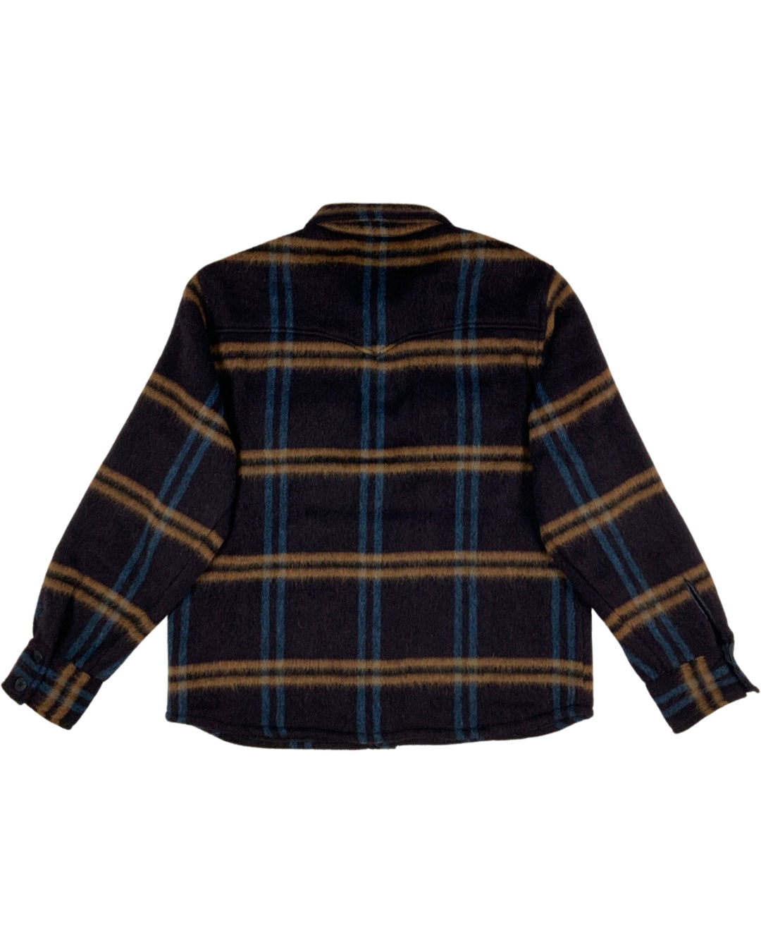 CPOシャツ ブラッシュドチェック フィグ