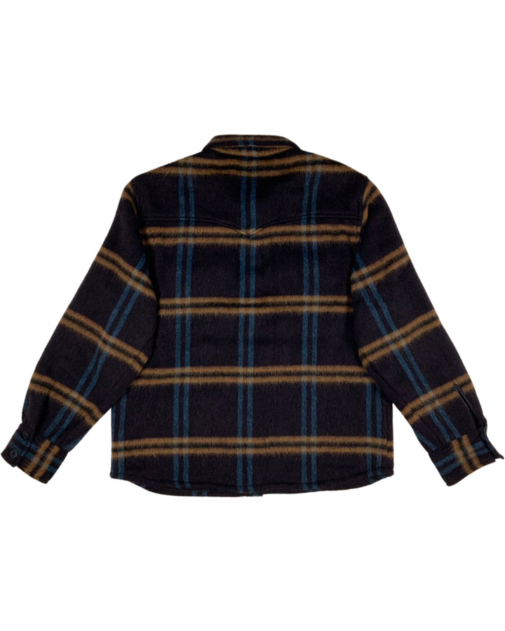 CPOシャツ ブラッシュドチェック フィグ