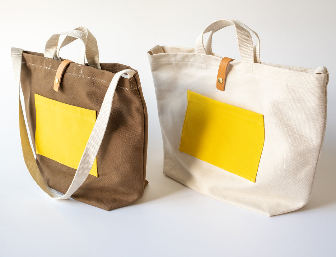 Canvas Shopper Bag Medium Brown