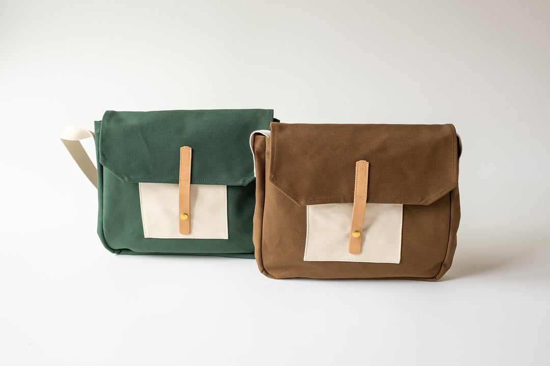 Canvas Shoulder Bag Medium Green