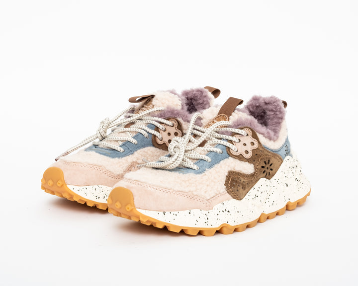 Flower Mountain Kotetsu - Shearling & Suede / Taupe & Beige (Woman)