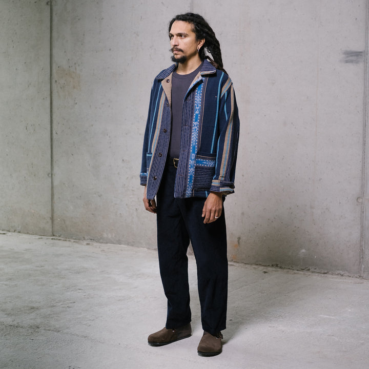 マリブ ジャケット ボラボラ ジャカード ネイビー