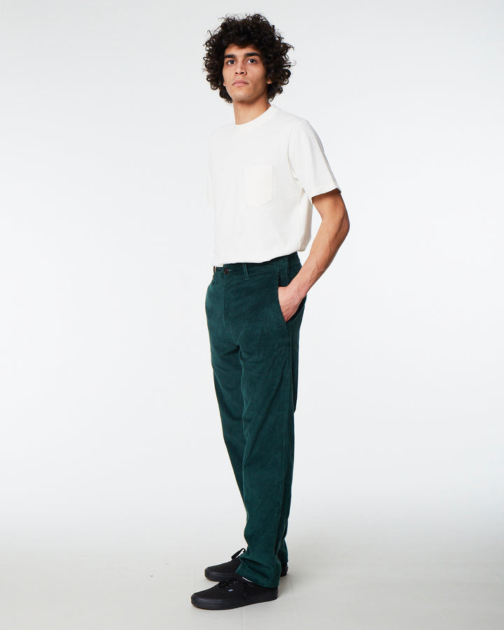 Service Chino 8W Cords Bottle Green