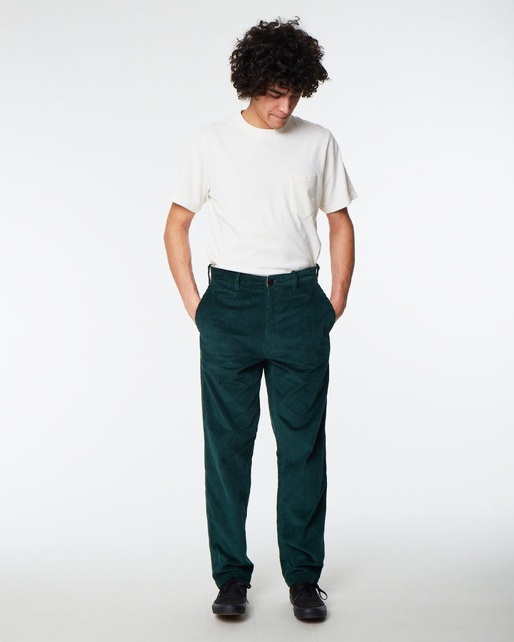Service Chino 8W Cords Bottle Green