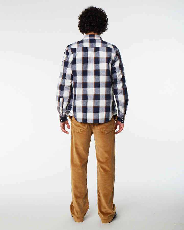 Western Shirt Provence Check Off White/Navy