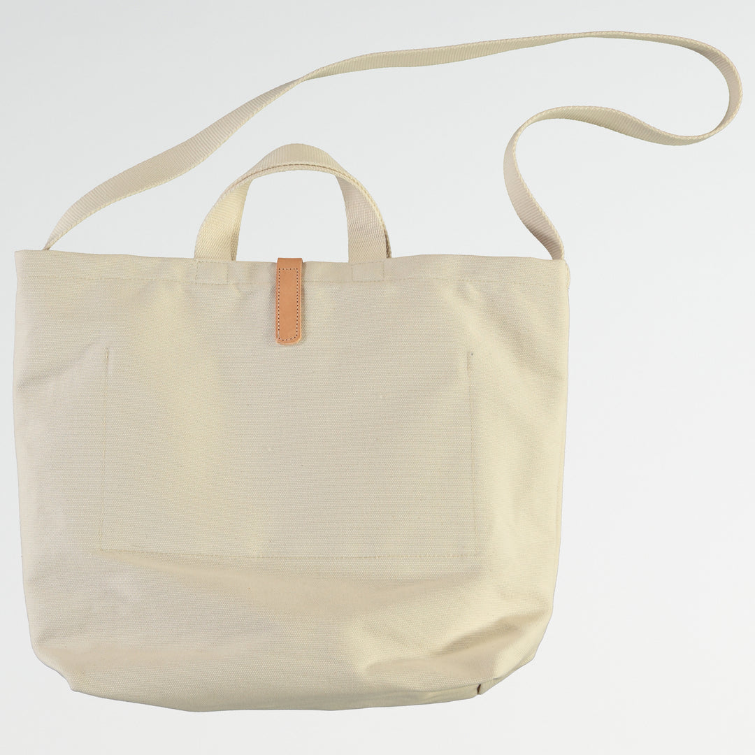 Canvas Shopper Bag Medium White
