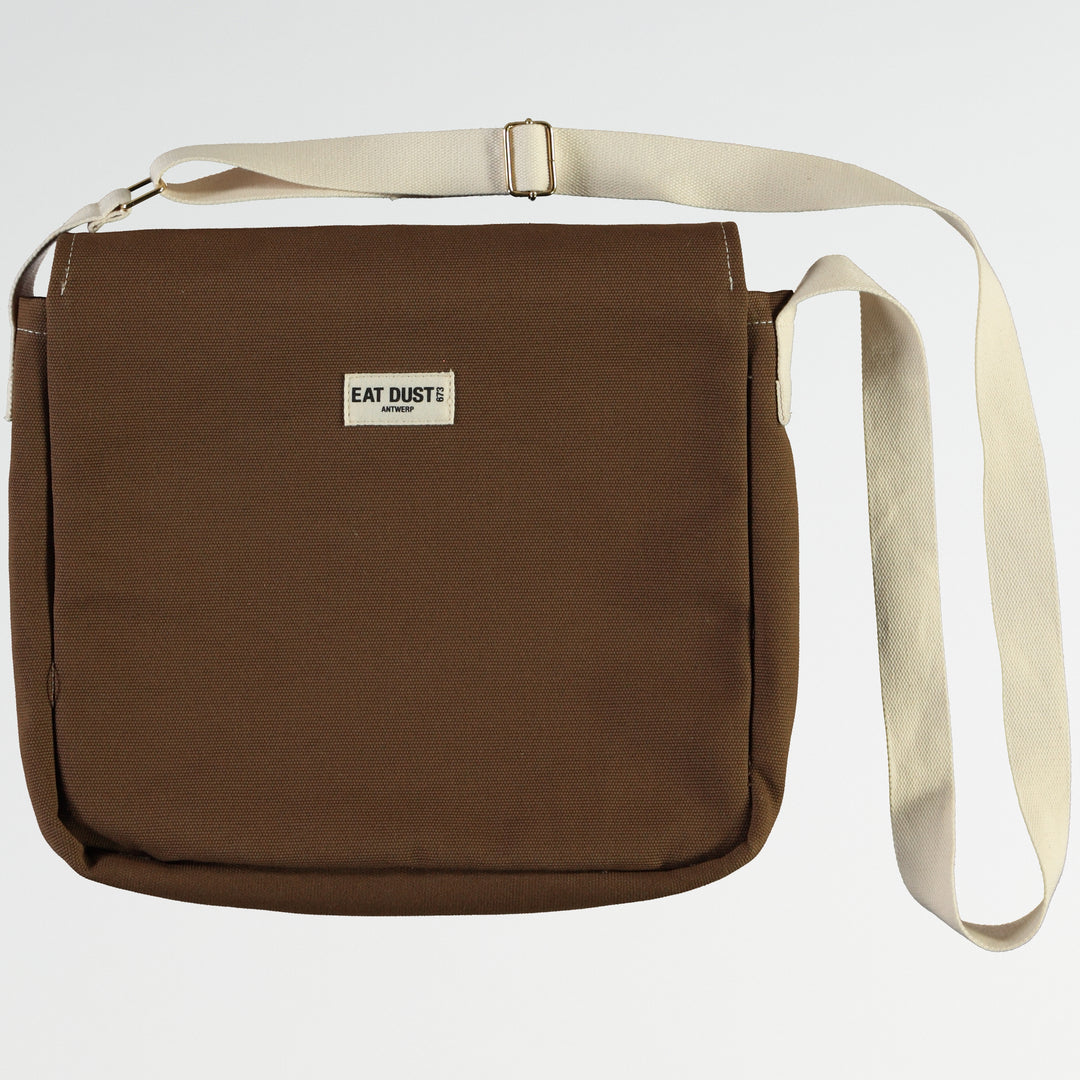 Canvas Shoulder Bag Medium Brown