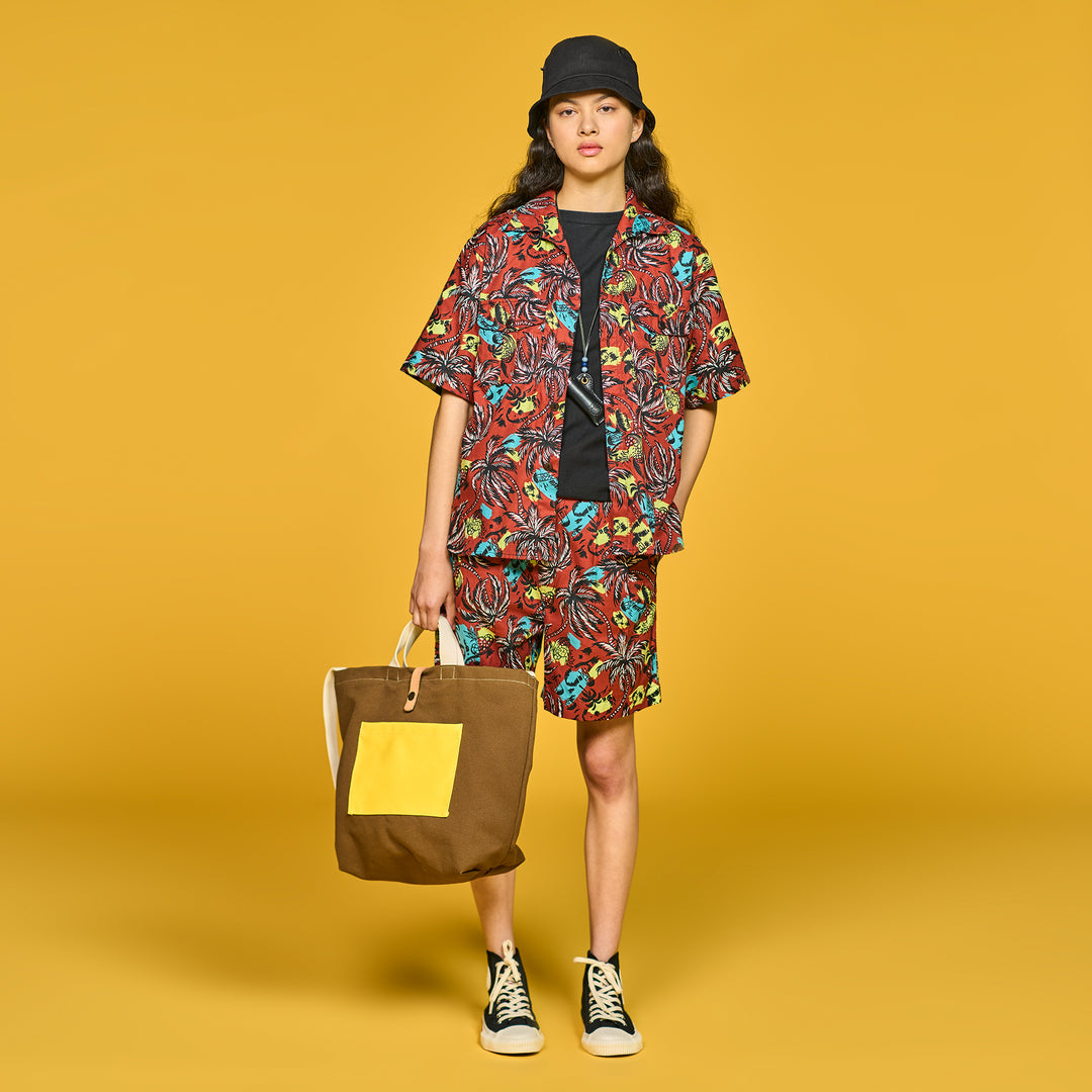 Canvas Shopper Bag Medium Brown