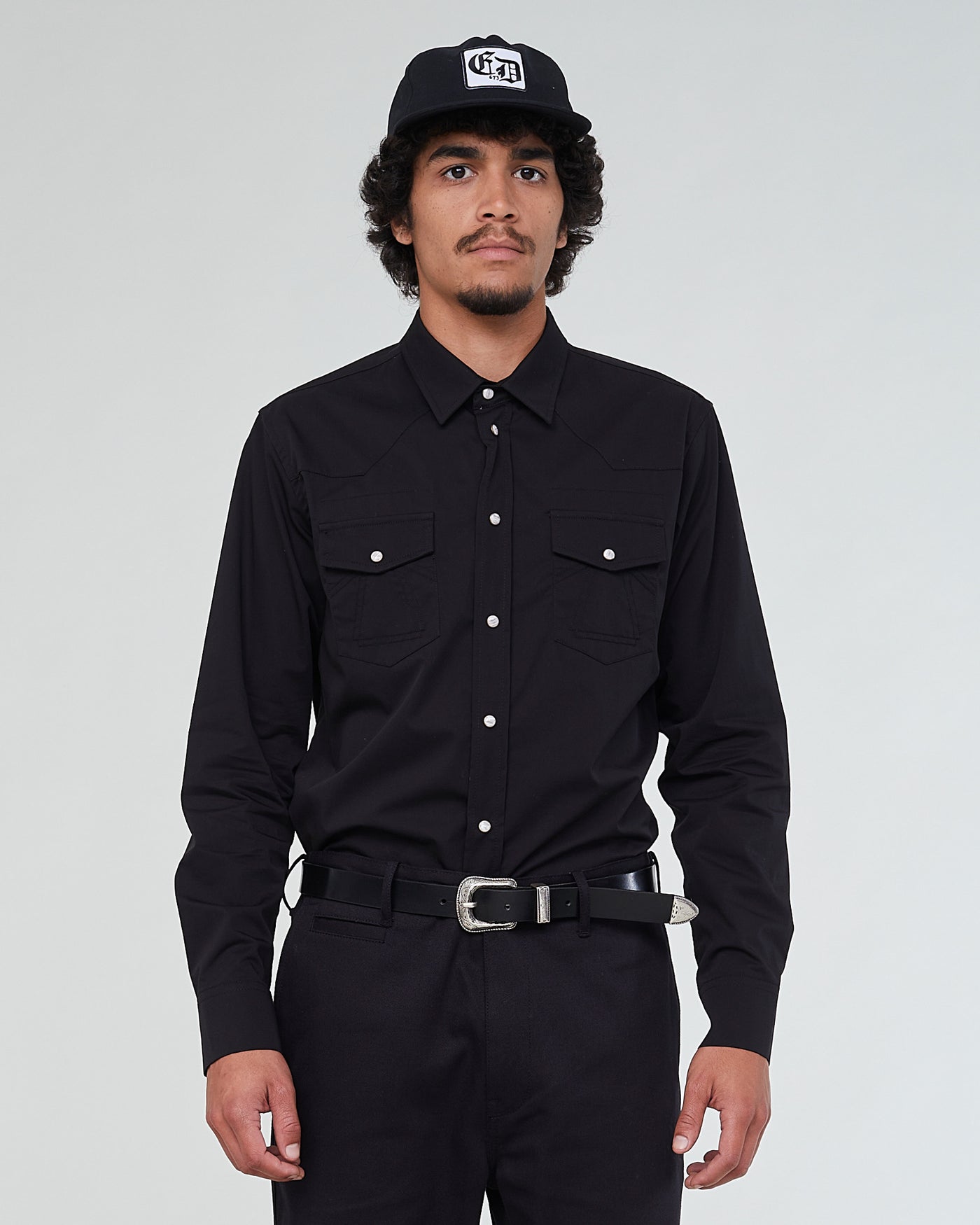 Western Shirt Stanley Cotton Black