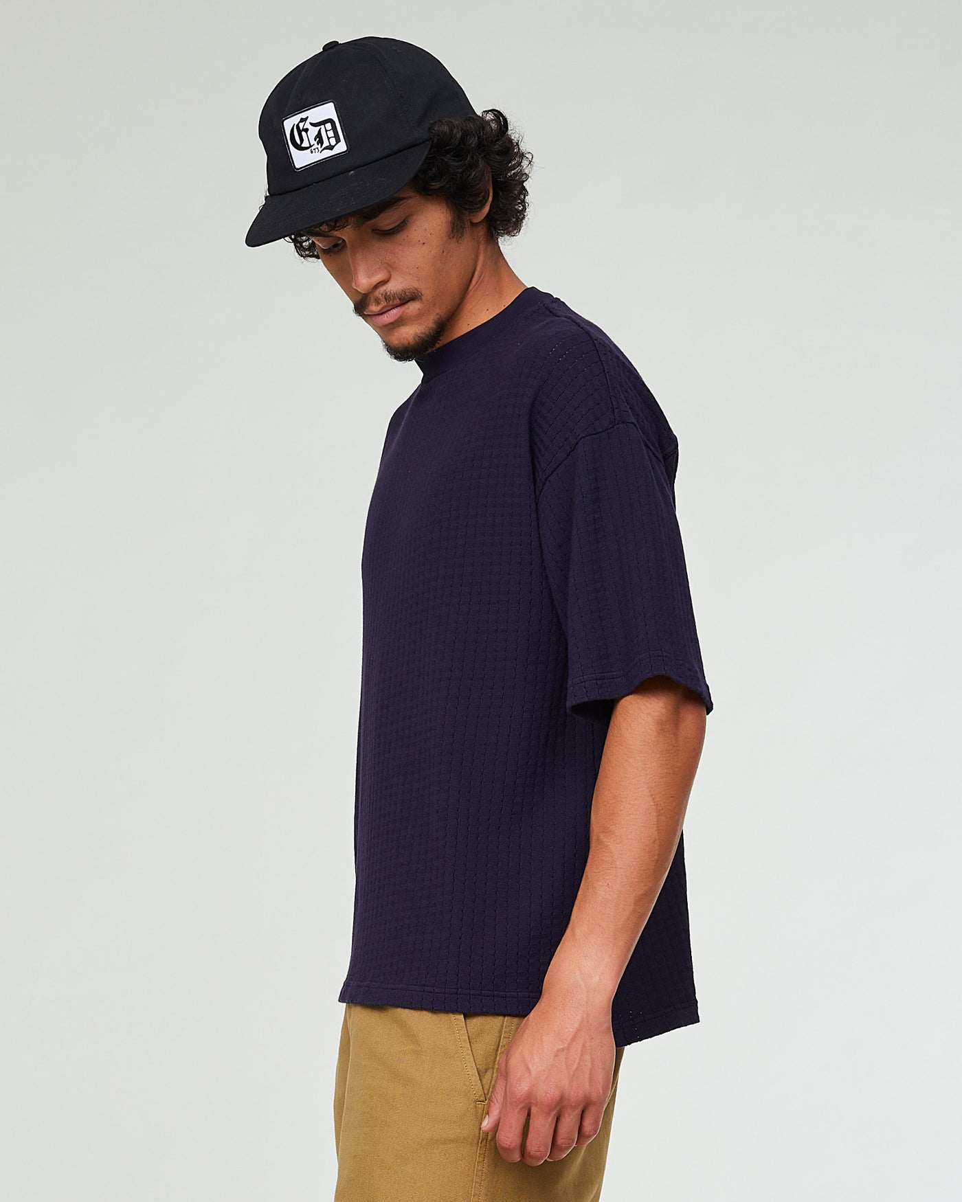 Big T Cotton Mesh Dark Navy