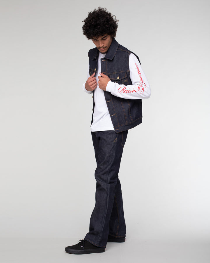 736 Sleeveless Jacket 13Oz Denim