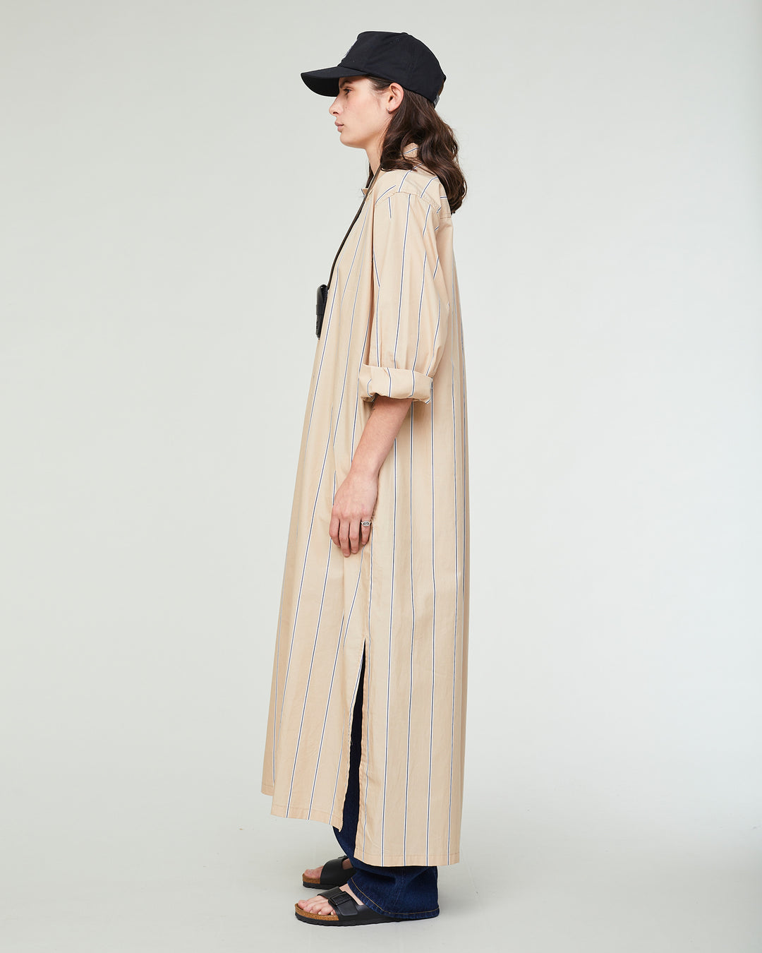 G.o.D Chemise Sido Popeline Stripe Sand