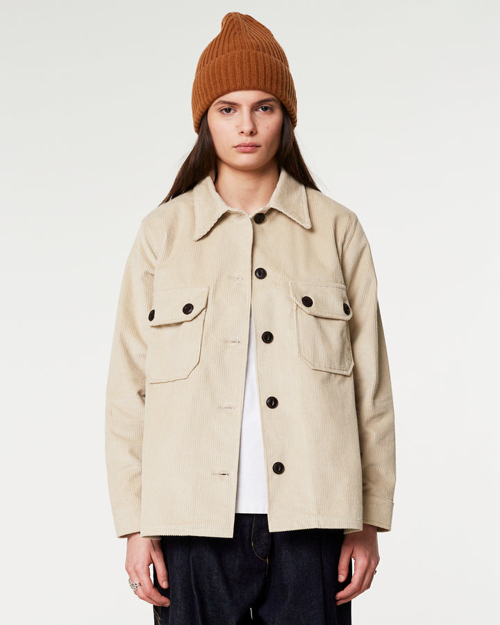 G.o.D Overshirt Corduroy Stone