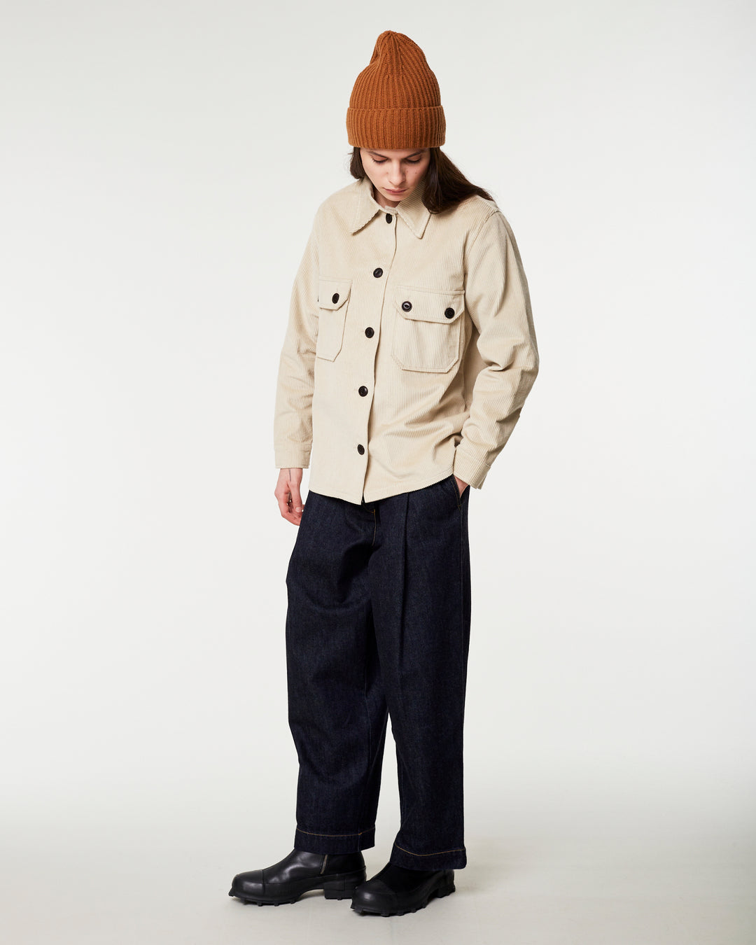 G.o.D Overshirt Corduroy Stone